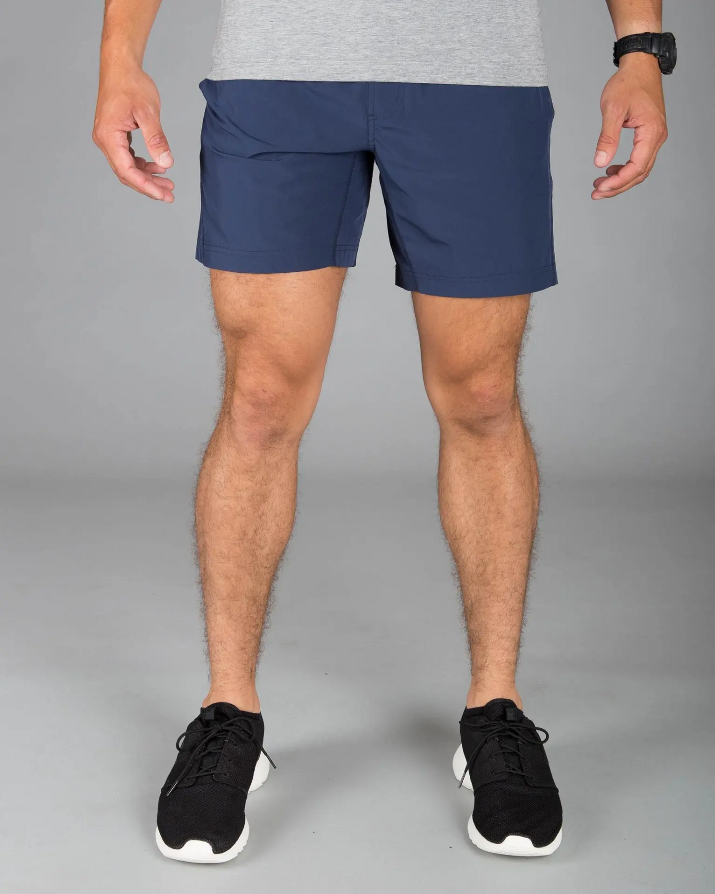 Mako Blue Plain Shorts