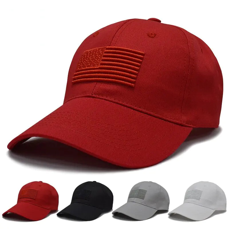 Casquettes de baseball tactiques avec drapeau américain